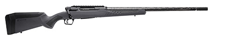Savage Arms 57900 Impulse Mountain Hunter 28 Nosler 2+1 24" Carbon Fiber Threaded Barrel, Black Aluminum Receiver w/Picatinny Rail, Gray AccuStock Synthetic Stock, Ambidextrous