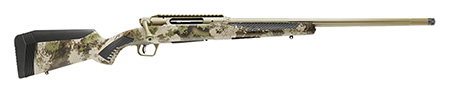 Savage Arms 58028 Impulse Big Game 7mm PRC 2+1 22" Threaded, Hazel Green Cerakote Barrel/Rec, Woodland Camo Fixed AccuStock with AccuFit, Includes Detachable Box Mag