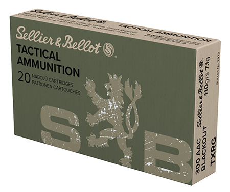 Sellier  &  Bellot SB300BLKXA eXergy  300Blackout 110gr TAC EX Blue 20 Per Box/50 Case