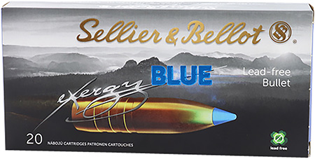 Sellier  &  Bellot SB308XB eXergy  308Win 110gr TAC EX Blue 20 Per Box/12 Case