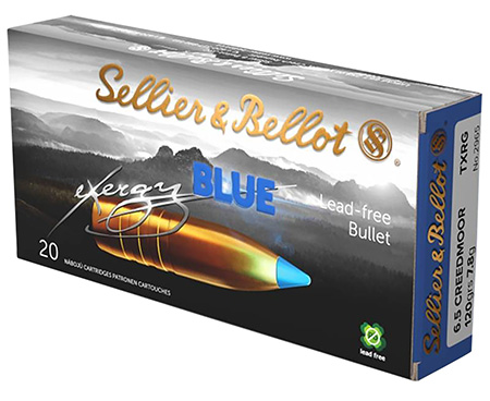 Sellier  &  Bellot SB65XA eXergy  6.5Creedmoor 120gr TAC EX Blue 20 Per Box/12 Case