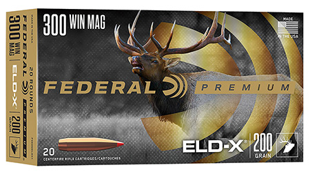 Federal P300WELDX1 Premium ELD-X 300WinMag 200gr 20 Per Box/10 Case