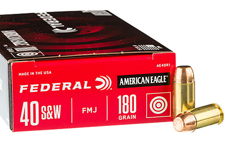 Federal C40180A400 Champion Training 40S&W 180gr Full Metal Jacket 400 Per Box/1 Case *Loose