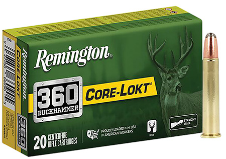 Remington Ammunition R27743 Core-Lokt  360Buckhammer 200gr Soft Point Core-Lokt 20 Per Box/10 Case