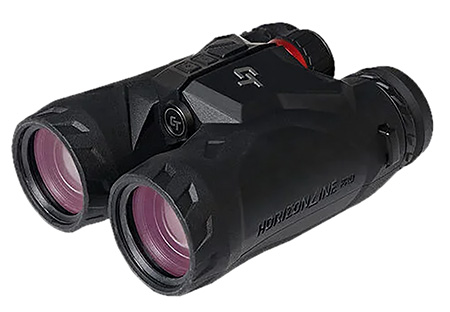 Crimson Trace 013002001 Horizonline 2K Pro Laser Rangefinding 10x42mm Red Illuminated Reticle Black Polymer