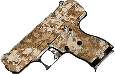 Hi-Point 916DD C9  9mm Luger 8+1, 3.50" Black Steel Barrel, Hydro-Dipped Digital Desert Camo Serrated Steel Slide, Hydro-Dipped Digital Desert Camo Polymer Frame  &  Grip