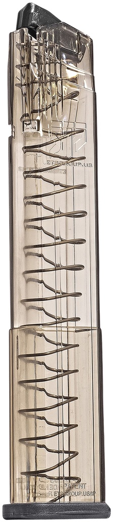 ETS Group SMKSG932030 Pistol Mags  30rd Extended 9mm Luger Fits Sig P320 Smoke Polymer