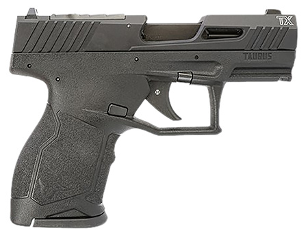 Taurus 1TX2223110 TX22C  Compact 22 LR 10+1 3.60" Matte Black Steel Barrel, Black Hard Coat Anodized Serrated Aluminum Slide, Black Polymer Frame w/Picatinny Rail Black Polymer Grips