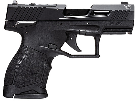 Taurus 1TX2233110 TX22C  Compact 22 LR 10+1 3.60" Black Barrel, Slide  &  Polymer Frame, Rubber Grips