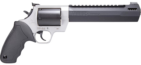 Taurus 2500085RH Raging Hunter  Large Frame 500 S&W Mag 5rd 8.38" Matte Black Ported/Target Crown Barrel, Matte Black Oxide Cylinder, Matte Stainless Steel Frame, Black Rubber Grip