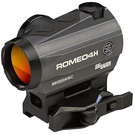 Sig Sauer Electro-Optics SOR43012 Romeo4H  Graphite 1 x 20 mm 1 MOA Red Ballistic Circle Quadraplex/65 MOA Circle