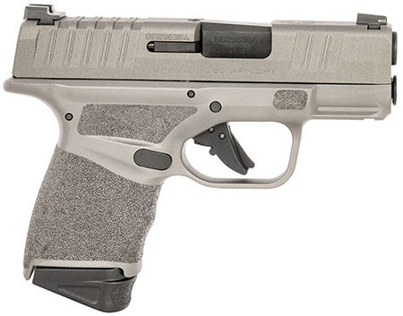 Springfield Armory HC9319Y Hellcat Micro-Compact 9mm Luger 13+1 3" Black Melonite Barrel, Tungsten Gray Cerakote Serrated Slide  &  Steel Frame w/Picatinny Rail, Gray Polymer w/Adaptive Texture Grips