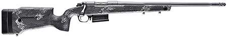 Bergara Rifles B14S751 B-14 Crest 308 Win 3+1 20" Fluted/Threaded, Sniper Gray Cerakote Barrel/Rec, Monte Carlo Carbon Fiber Stock with Black  &  Gray Splatter, Omni Muzzle Brake