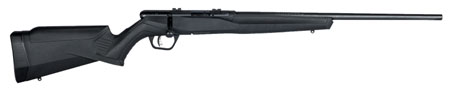 Savage Arms 70800 B Series F Full Size 17 HMR 10+1 21" Matte Black Button Rifled Barrel, Matte Black Drilled  &  Tapped Carbon Steel Receiver, Matte Black Fixed Synthetic Stock, Right Hand