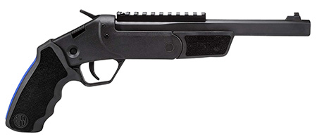 Rossi SSPB9-BKKIT Brawler  45 Colt (LC)/410 Gauge 1rd 9", Black, Textured Rubber Grips,  Optics Mount, Include Holster