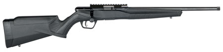 Savage Arms 70803 B Series FV-SR Full Size 17 HMR 10+1 16.25" Matte Black Heavy Threaded Barrel, Matte Black Picatinny Rail Carbon Steel Receiver, Matte Black Fixed Synthetic Stock, Right Hand