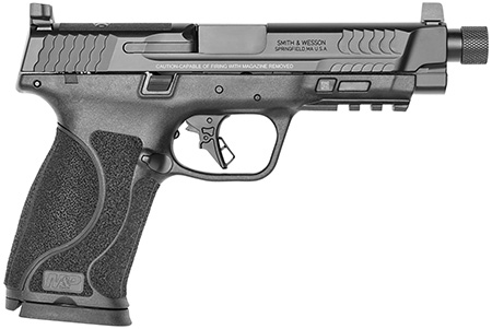 Smith  &  Wesson 13586 M & P M2.0  Full Size 45 ACP 10+1, 5.12" Black Armornite Steel Threaded Barrel  &  Optic Ready/Serrated Slide, Matte Black Polymer Frame w/Picatinny Rail
