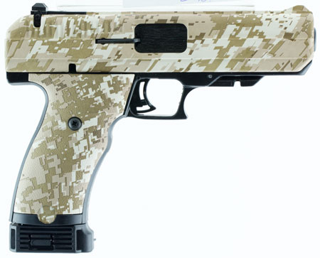 Hi-Point 34010DD JCP  40 S&W 10+1, 4.50" Black Steel Barrel, Hydro-Dipped Digital Desert Camo Serrated Steel Slide, Hydro-Dipped Digital Desert Camo Polymer Frame w/Picatinny Rail  &  Grip