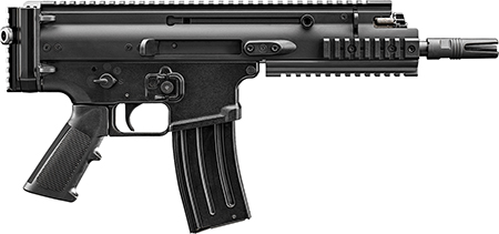 FN 38101244 SCAR 15P 5.56x45mm 10+1 7.50" Black Anodized Chrome Lined Steel Barrel, Black Anodized Aluminum Picatinny Rail Receiver, Black Polymer Grip, Ambidextrous