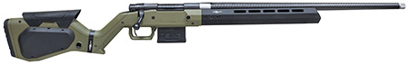 Howa HHERA65CODG M1500 Hera 6.5 Creedmoor 5+1 22" Threaded Barrel, Black Rec, OD Green  &  Black Hera H7 Chassis Stock
