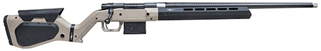 Howa HHERA65CTAN M1500 Hera 6.5 Creedmoor 5+1 22" Threaded Barrel, Black Rec, Tan  &  Black Hera H7 Chassis Stock