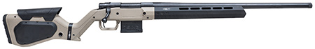 Howa HHERA65CHBTAN M1500 Hera 6.5 Creedmoor 5+1 24" Heavy Threaded Barrel, Black Rec, Tan  &  Black Hera H7 Chassis Stock