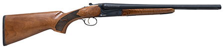 Citadel CITSBS1218 Coach  Compact Frame 12 Gauge Break Open 3" 2rd 18.50" Blued Barrel  &  Receiver, Walnut Fixed Stock, Ambidextrous