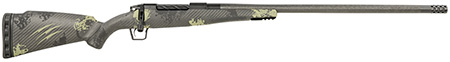 Fierce Firearms ROG300WIN24BF Carbon Rogue  Full Size 300 Win 3+1 24" Carbon Fiber Hand Lapped/Match Grade Threaded Barrel, Black Cerakote Steel Receiver, Forest Camo Fierce Rogue Carbon Fiber Stock