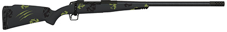 Fierce Firearms TROG300PRC22BF CT Rogue  300 PRC 3+1 22" Carbon Fiber Barrel, Black Cerakote Titanium Rec, Forest Camo Rogue Stock