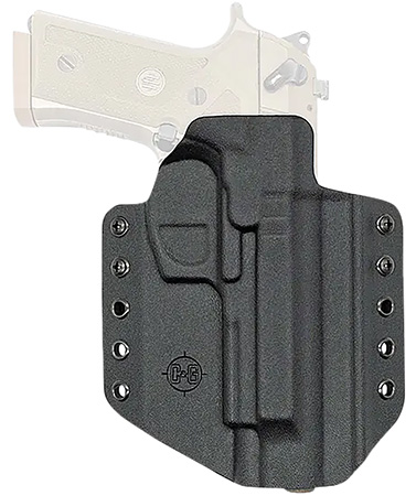 C & G Holsters 2750100 Covert  OWB Black Kydex Belt Loop Fits Beretta M9A3/M9A4 Right Hand