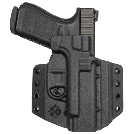 C & G Holsters 1850100 Covert  OWB Black Kydex Belt Loop Fits 1911 Government 5"