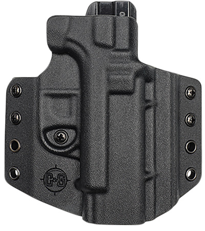 C & G Holsters 0006100 Covert  OWB Black Kydex Belt Loop Fits Glock 19 Fits Glock 23 Fits Glock 45