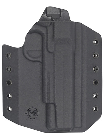 C & G Holsters 0354100 Covert  OWB Black Kydex Belt Loop Fits Sig 1911 Rail 5"