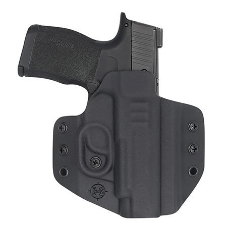 C & G Holsters 0250100 Covert  OWB Black Kydex Belt Loop Fits Sig P365 XL Right Hand