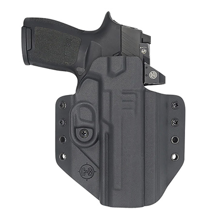 C & G Holsters 0280100 Covert  OWB Black Kydex Belt Loop Fits Sig P320 M17/X5 Right Hand