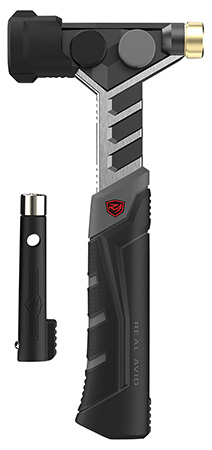 Real Avid AVARMHAM Armorer's Hammer Black/Stainless, Features Magnetic Pin Starter  &  Interchangeable Heads, Includes Roll-Pin Punch Starter