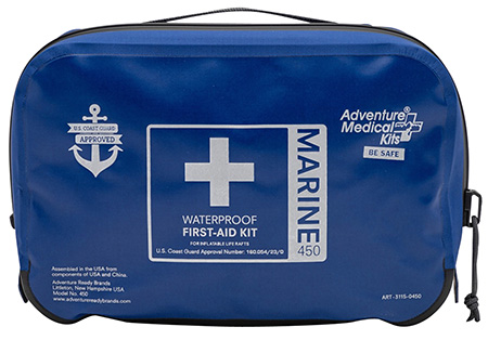 Adventure Medical Kits 01150450 Marine 450 Treats Injuries/Illnesses Dust Proof Waterproof Blue