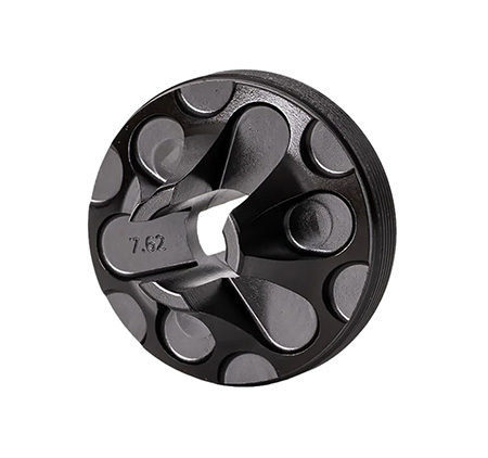 Rugged Suppressors FC006 Flash Hider Front Cap  7.62mm, Black Steel for Some Rugged Suppressors