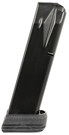 Mec-Gar MGPB9220DPS Beretta 20rd Extended 9mm Luger, Fits Beretta 92FS/M9/92G/92X Black Carbon Steel