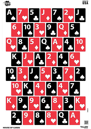 EZ-Aim 15642 Get Your Game On  Wall Paper Works w/Handgun/Shotgun/Airsoft Gun/BB Guns/Pellet Gun 12 x 18 Black/Red/White 8 Pack