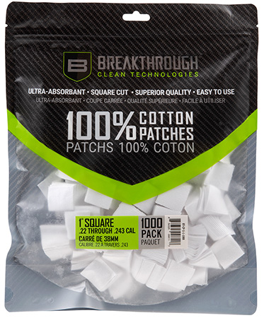 Breakthrough Clean BTCPS11000 Square Patches 243/270 Cal 1" 1000 pieces