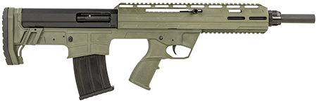Tokarev USA 21000129 TBP  12 Gauge 3" 5+1 18.50", OD Green, Cheek Riser Compatible Bull-Pup Stock, Flip-Up Sights, 3 Chokes