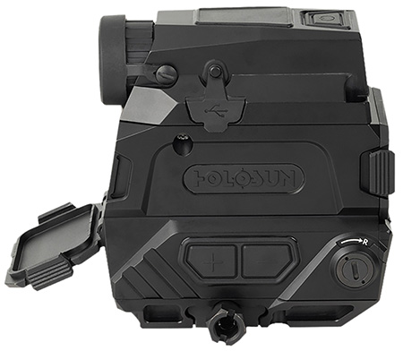 Holosun DRSNV DRS-NV  Black Anodized 1x/8x 1.25" x 0.98" 2 MOA Red Dot/65 MOA Circle Multi Reticle Fusion Night Vision Overlay