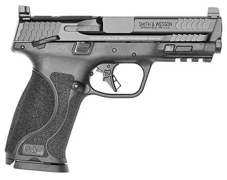 Smith  &  Wesson 13734 M & P M2.0 Bundle Full Size 9mm Luger 17+1 4.25" Black Barrel, Black Armornite Optic Ready/Serrated Slide, Matte Black Polymer Frame w/Picatinny Rail, 5 Magazines