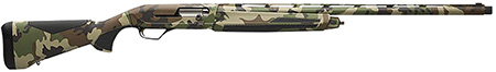 Browning 011765204 Maxus II  12 Gauge 3.5" 4+1 28", Woodland Camo, Synthetic Furniture with Overmolded Grip Panels, Fiber Optic Sight