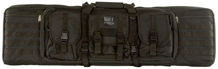 Bulldog BDT4043B BDT Tactical Single Black Nylon, 3 Accessory Pockets, Deluxe Padded Backstraps, Lockable Zippers  &  Padded