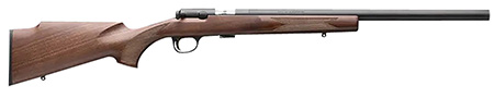 Browning 025253202 T-Bolt Target SR 22 LR 10+1 20" Matte Blued Heavy Bull Threaded Barrel, Drilled  &  Tapped Matte Blued Steel Receiver, Grade I Black Walnut Target Style Fixed w/Raised Comb Stock
