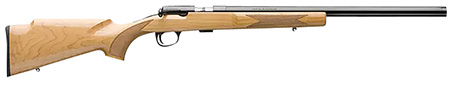Browning 025252202 T-Bolt Target SR 22 LR 10+1 20" Matte Blued Heavy Bull Threaded Barrel, Matte Blued Drilled  &  Tapped Steel Receiver Gloss AAA Maple Target Style Fixed w/Raised Comb Stock
