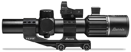 Burris 200475 RT-6 Tactical Kit Matte Black 1-6x24mm 30mm Tube Illuminated Ballistic 5X Reticle Includes FastFire 3  &  P.E.R.P. Mount