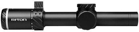 Riton Optics 3T18ASIBLK2 3 Tactix  Black 1-8x24mm 30mm Tube Illuminated OT Reticle